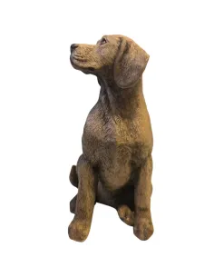 Cane in resina seduto per statue da 30 cm 2